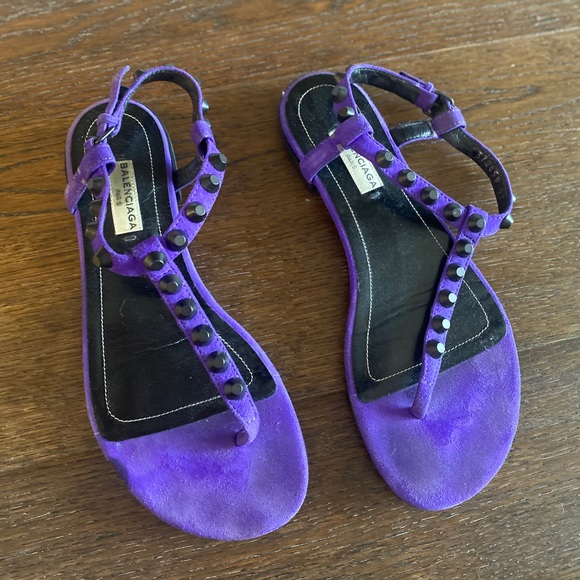 eggplant colored sandals